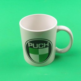 Coffee mug cup with PUCH logo