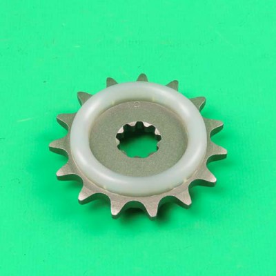 Voortandwiel + rubber 15 tands Puch Maxi