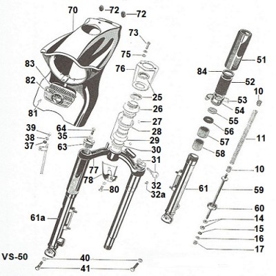 Voorvork VS-50 Puch